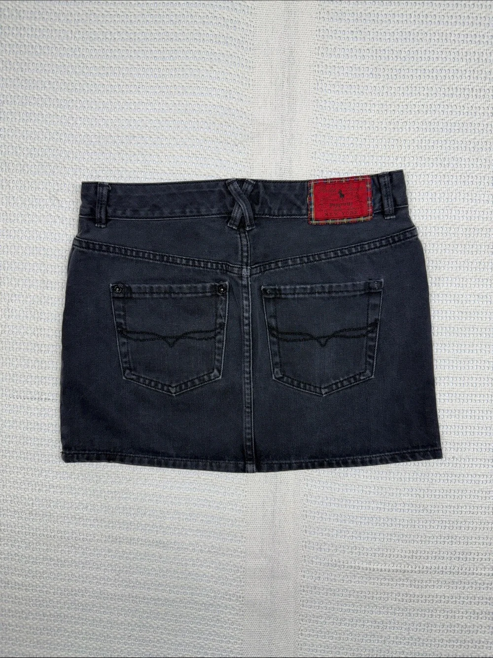 Ralph Lauren Charcoal Denim Mini Skirt